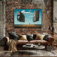 Surreal Coastal Path Artistic Poster