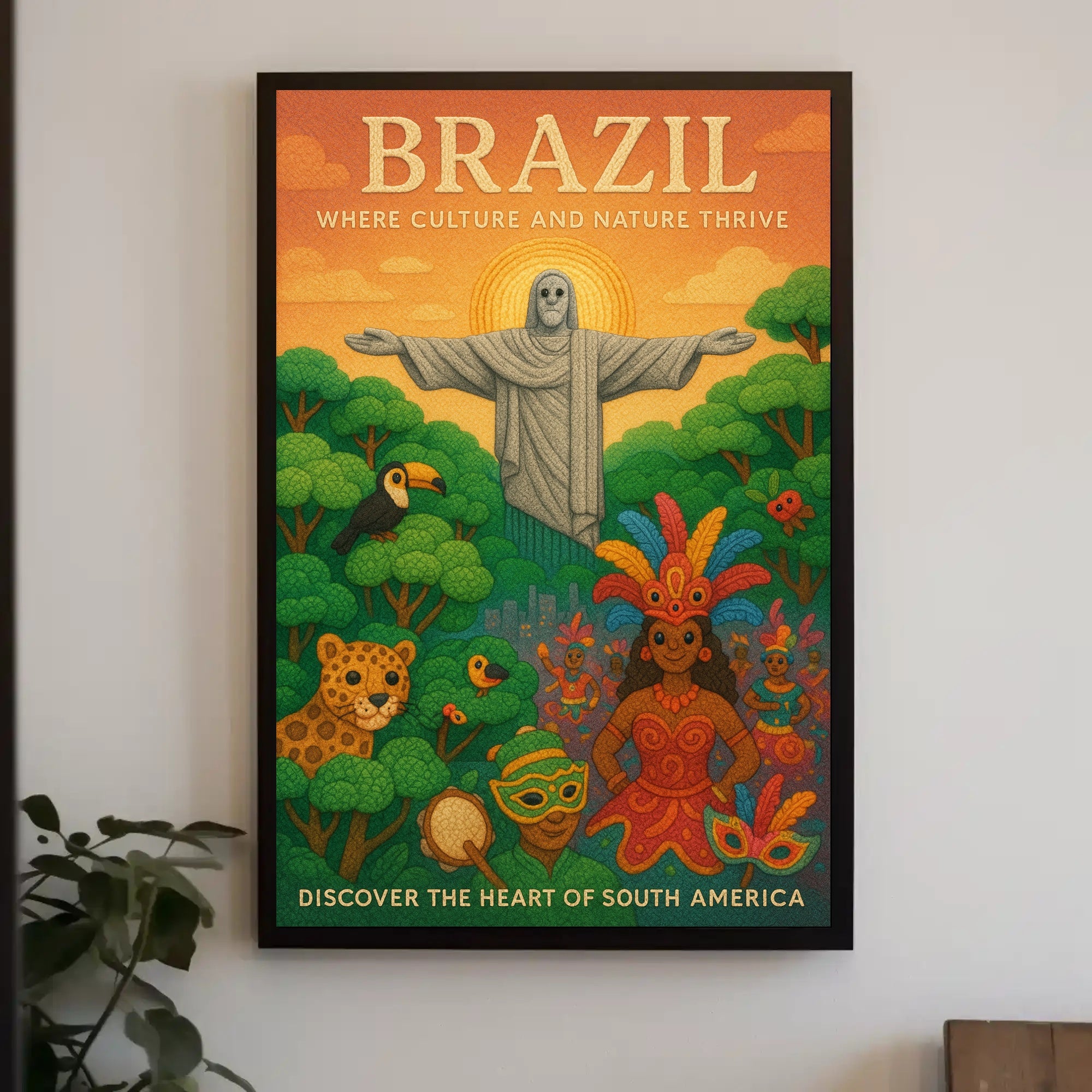 Discover the Heart of South America Poster