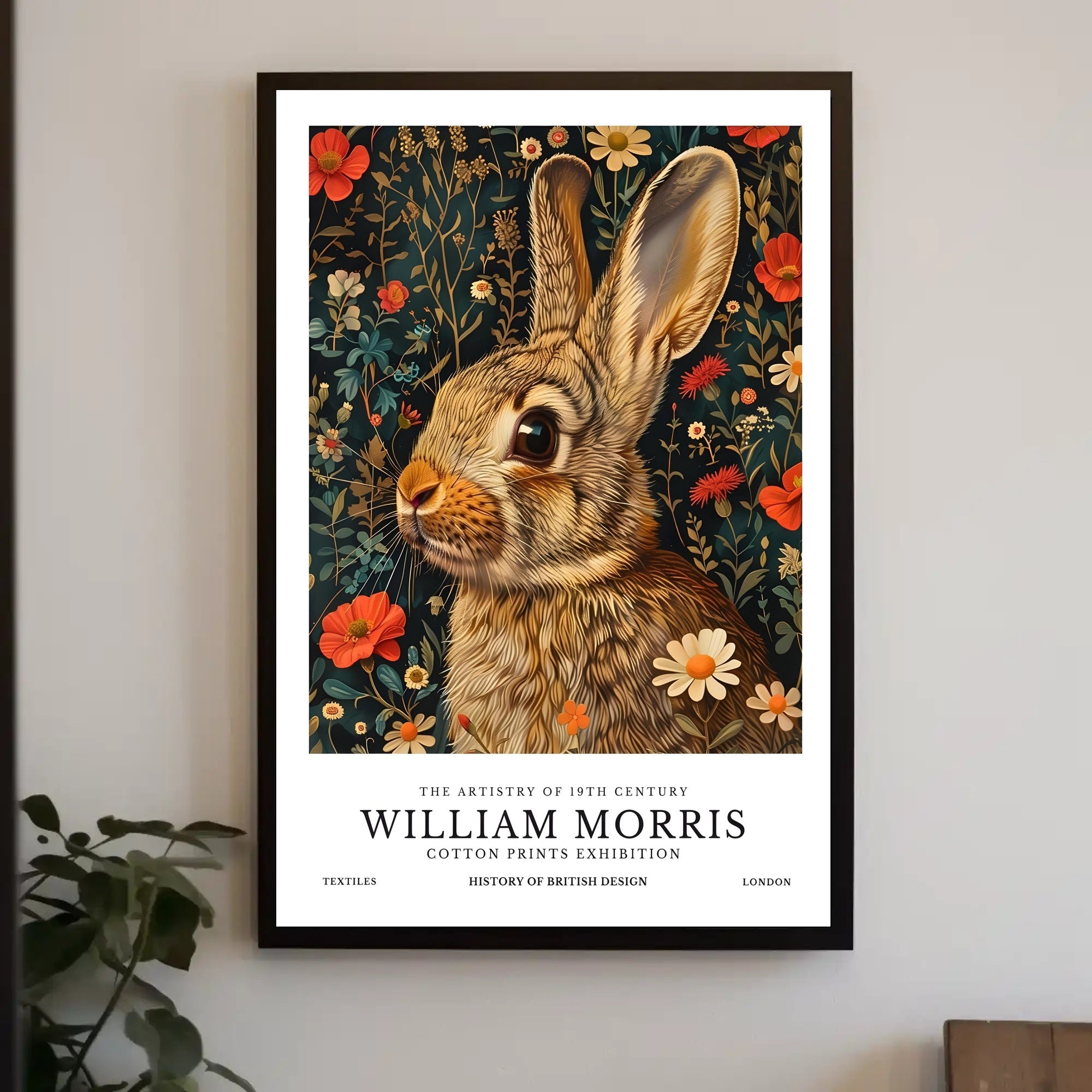 William Morris Cotton Prints Exhibition Cultural or Heritage Poster