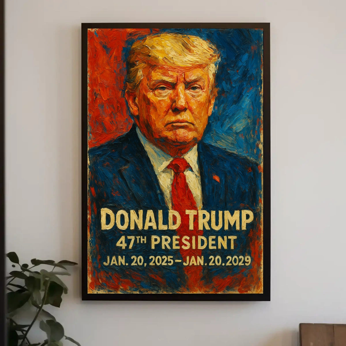 Trump Patriotic Visionary Statesman Poster