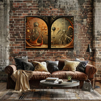 Surreal Alien Landscapes Futuristic Sci-Fi Poster