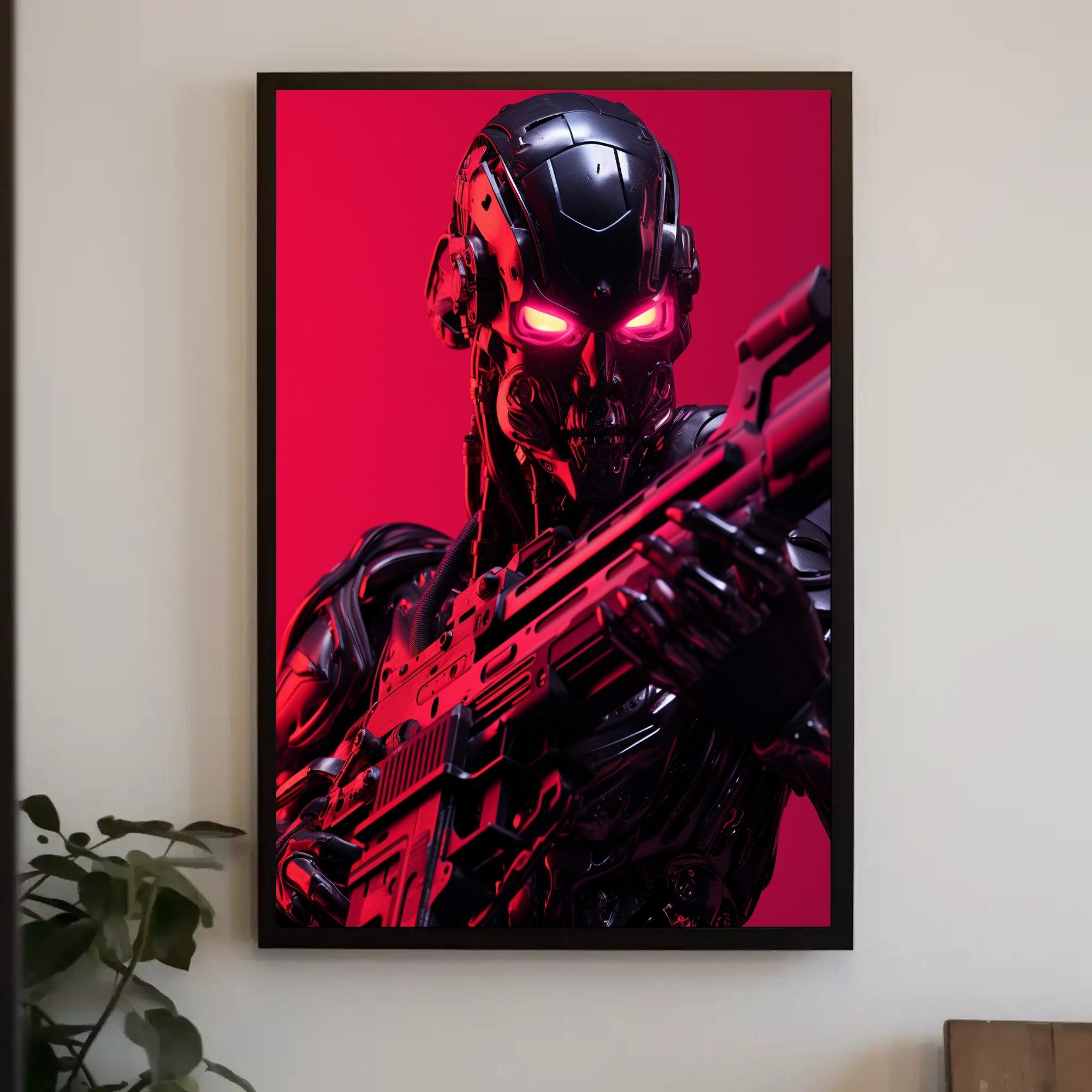 Cybernetic Warrior Poster PosterGoat