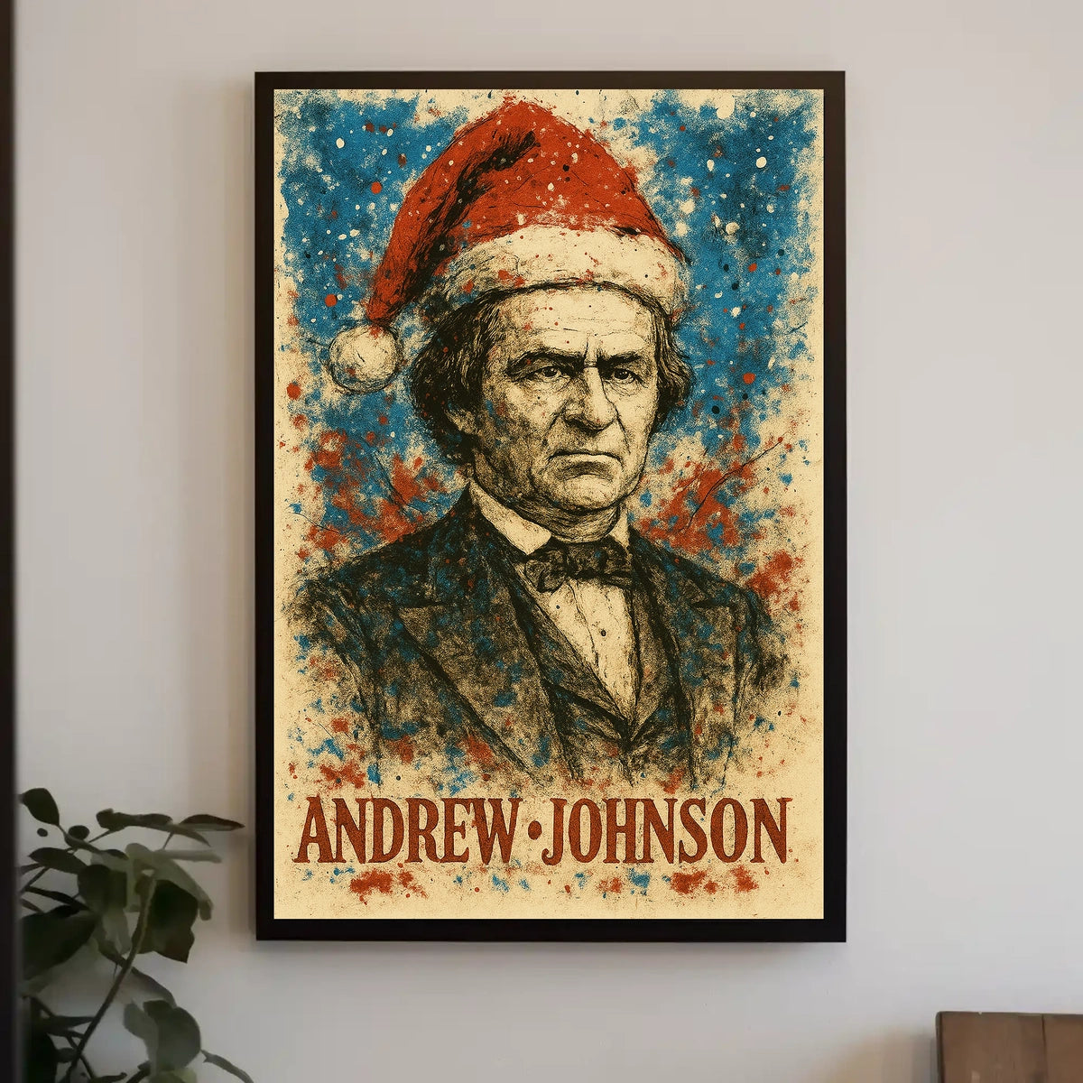 Andrew Johnson 17th President of the United States Christmas SeriesPoster