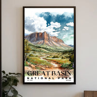 Great Basin Watercolor Wall Art Poster