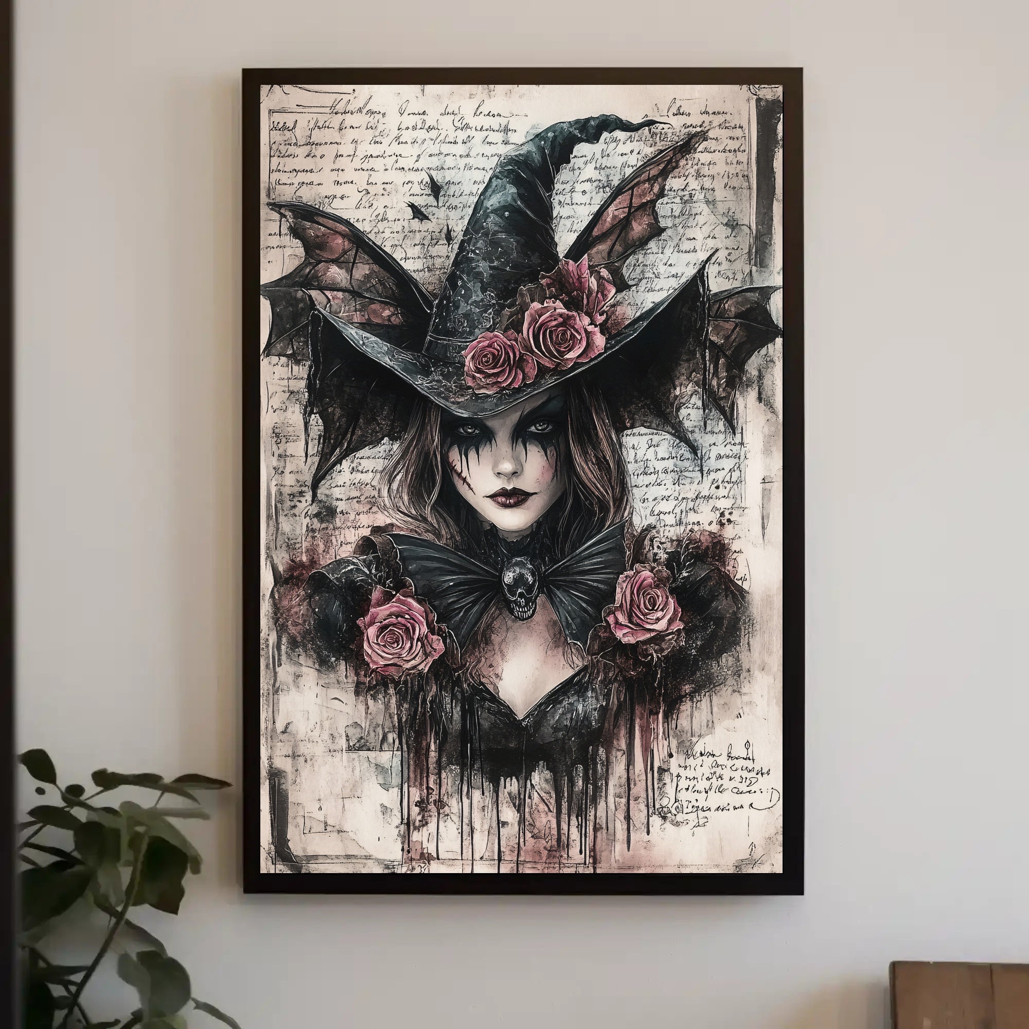 Enigmatic Witch Portrait Poster