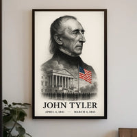 John Tyler 10th President of the United States Reflections Poster