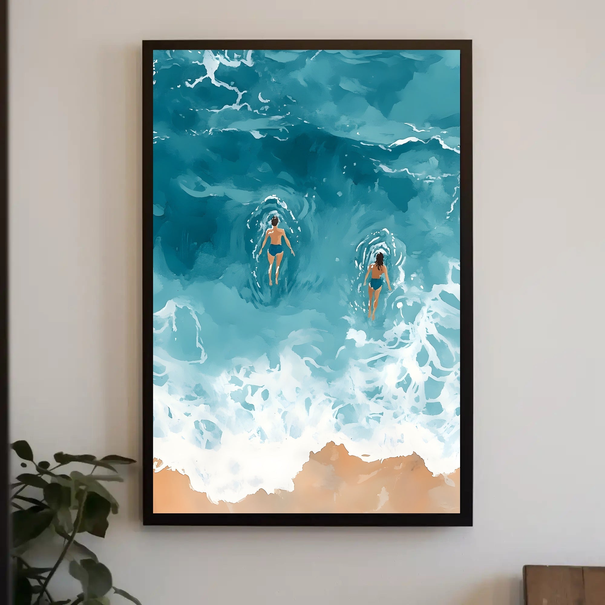 Ocean Serenity Poster Coastal Wall Art Print