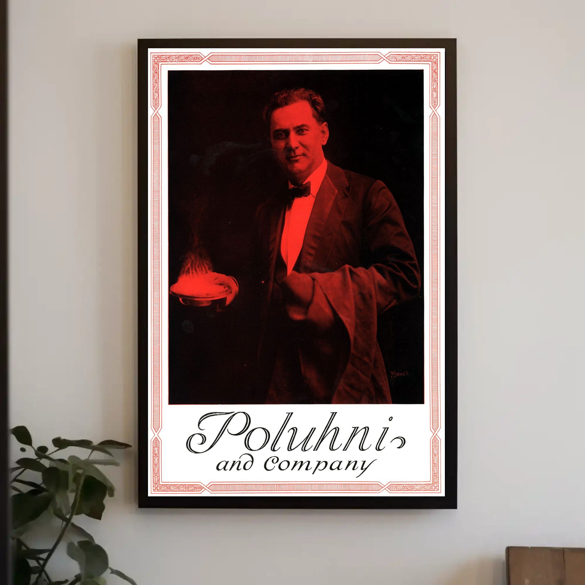 Vintage Magician Illusionist Performance Poster: Cultural or Heritage Poster