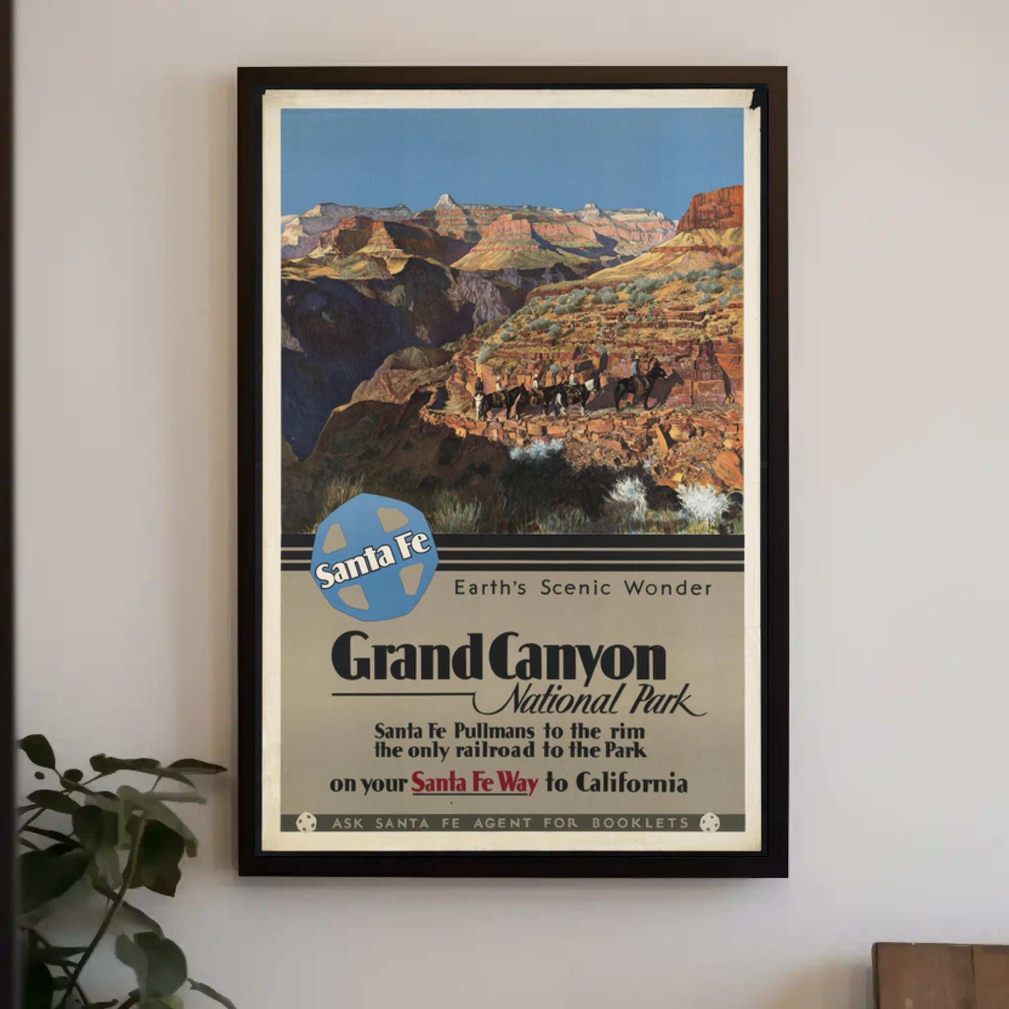 Grand Canyon Vintage Travel Poster Print