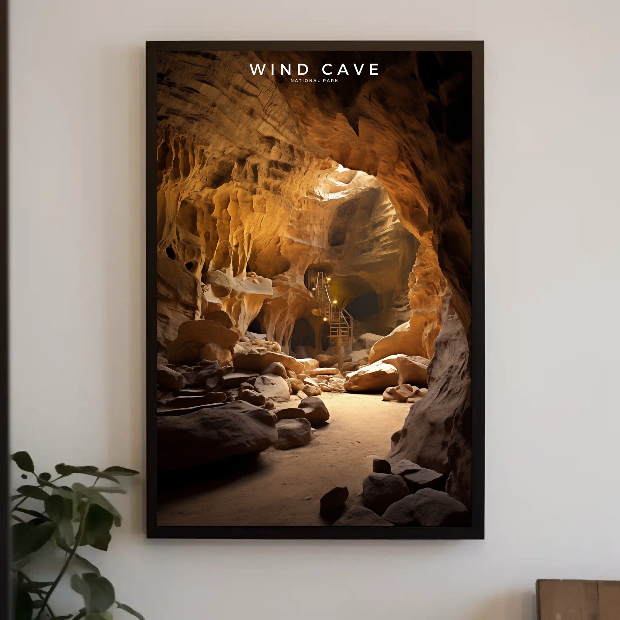 Wind Cave National Park Travel Poster Print