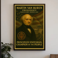 Martin Van Buren Presidential Legacy Historical Poster