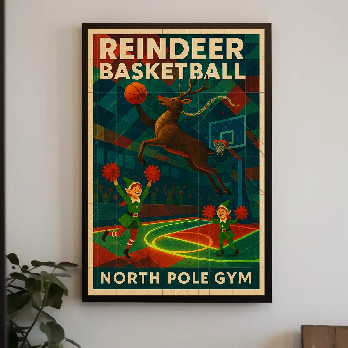 Reindeer Basketball Extravaganza Poster