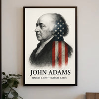 John Adams 2nd President of the United States Reflections Poster