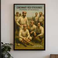 Cincinnati Red Stockings Pioneers of Baseball Poster