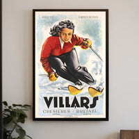 Villars Skiing Poster PosterGoat