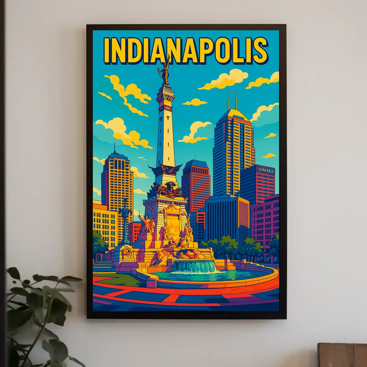 Indianapolis Skyline Poster