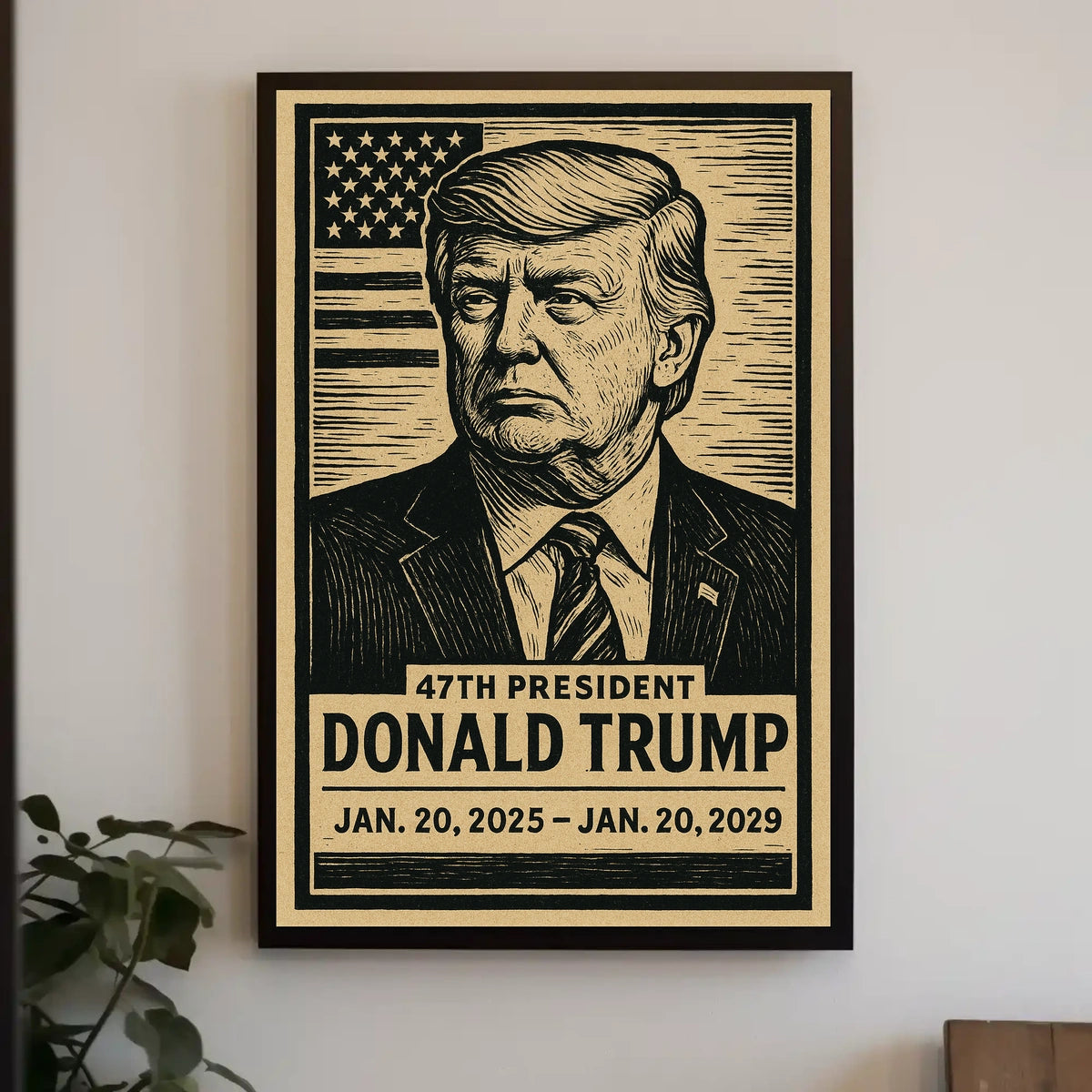 Donald Trump 47th President Scenic Patriotic Heritage Timeless Wall Art Iconic Legacy Gift Poster