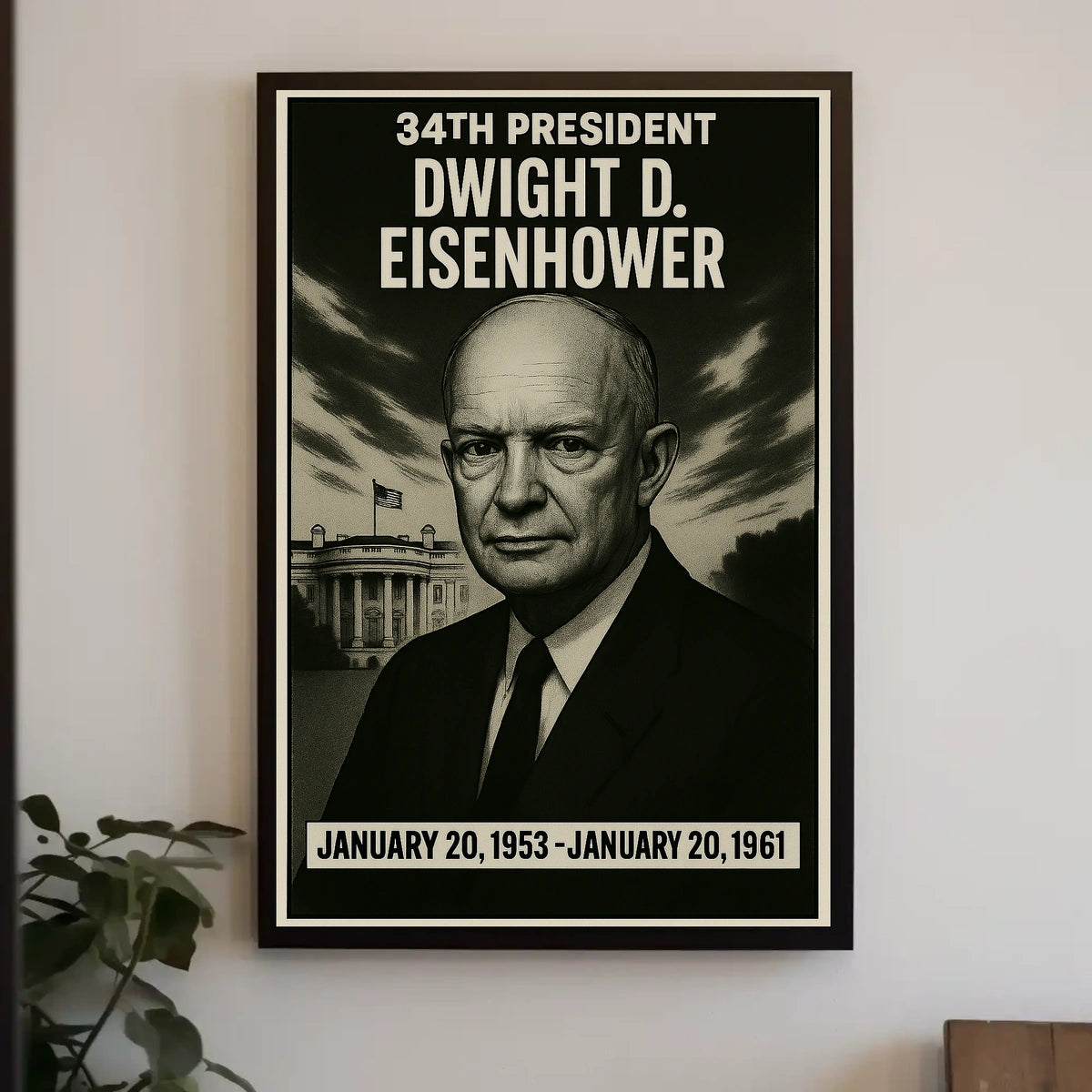Dwight D. Eisenhower 34Th President Poster
