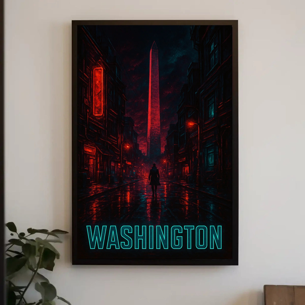 Washington at Night Poster