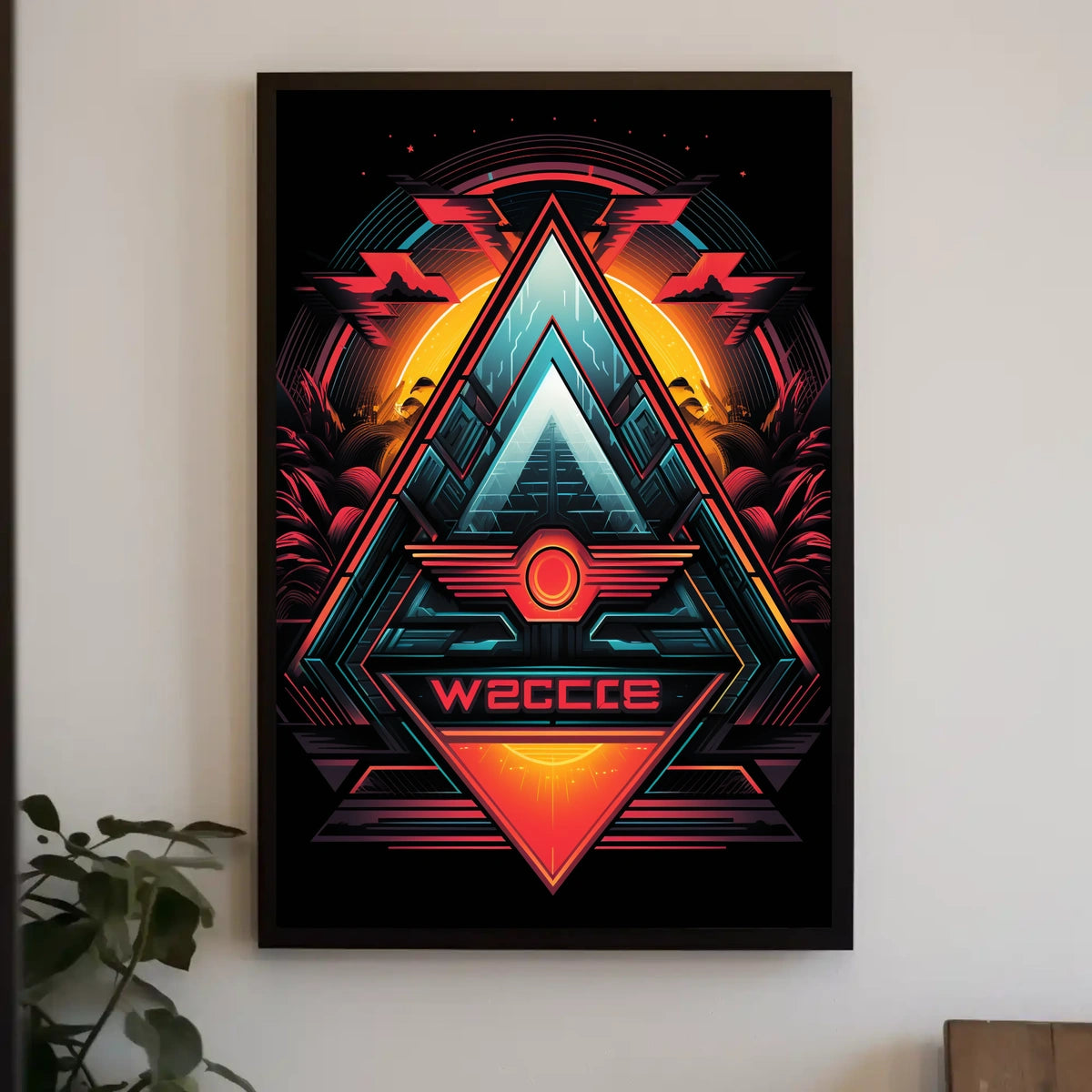 Geometric Sunrise Poster