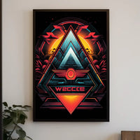 Geometric Sunrise Poster