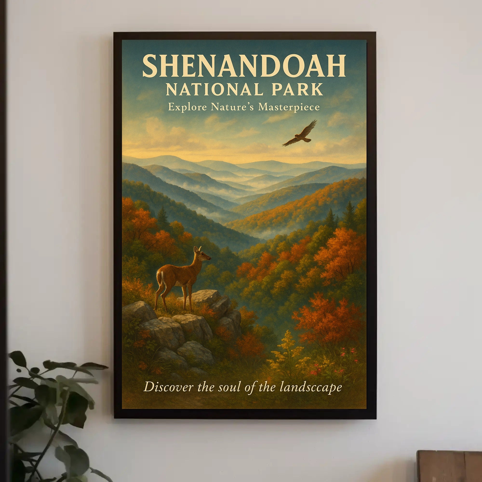 Shenandoah National Park Serene Autumn Scene National Park Poster