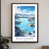 Blue Lagoon Escape: Icelandic Tranquility Travel Poster PosterGoat