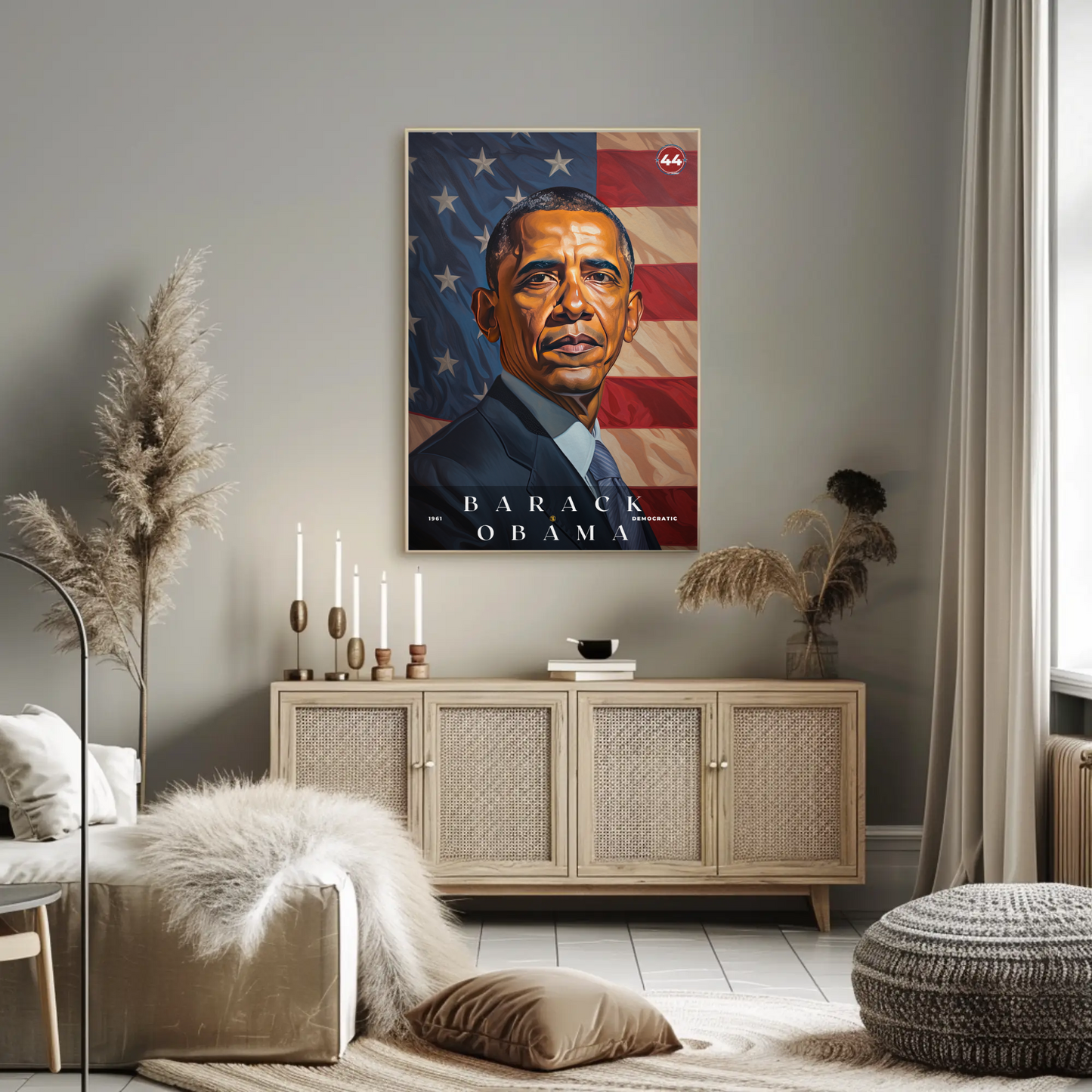 Barack Obama 44th President Of The United States Portrait