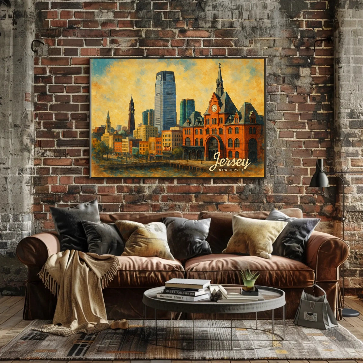 Jersey City Skyline Poster