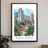 Urban Landscape of North Korea Poster PosterGoat