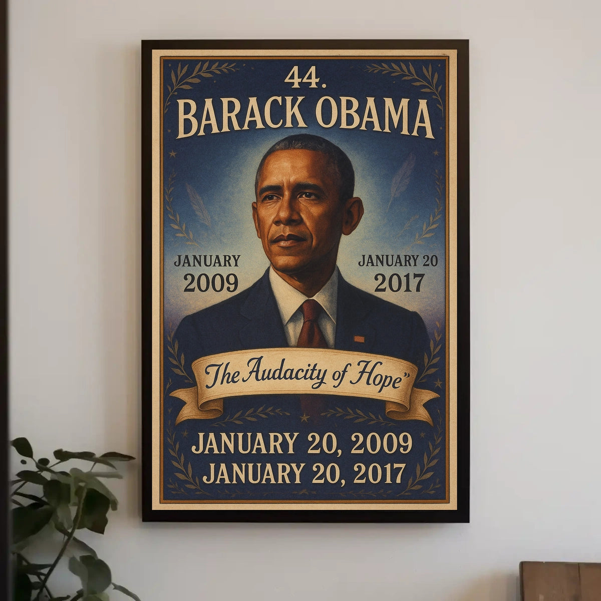 Barack Obama historical or presidential poster