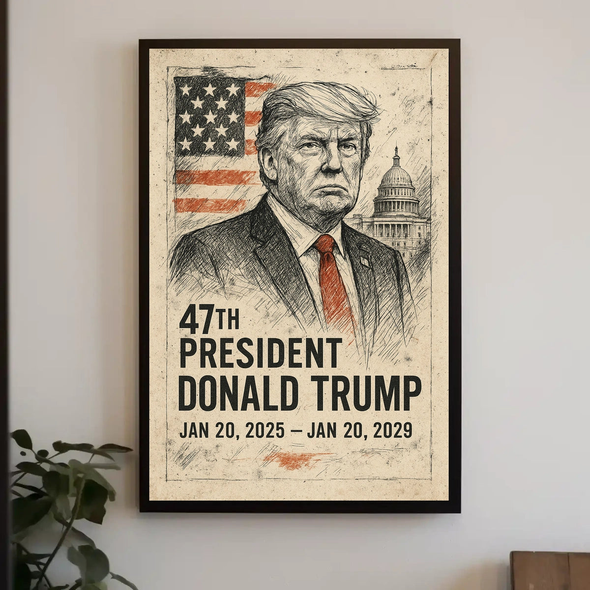 Donald Trump 47th President Poster