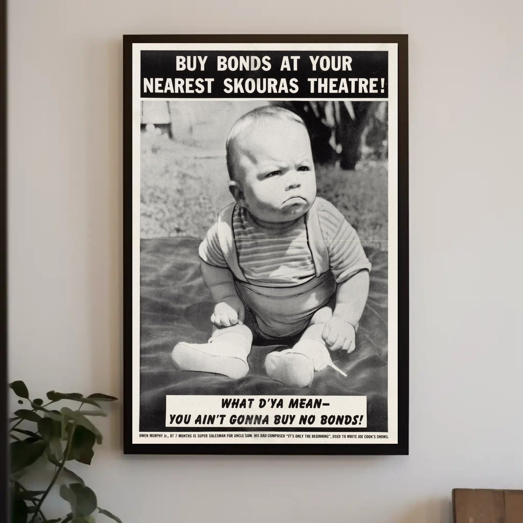 Baby Bond Salesman Poster PosterGoat