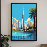 Dubai Skyline Luxury Poster: Modern Urban Oasis