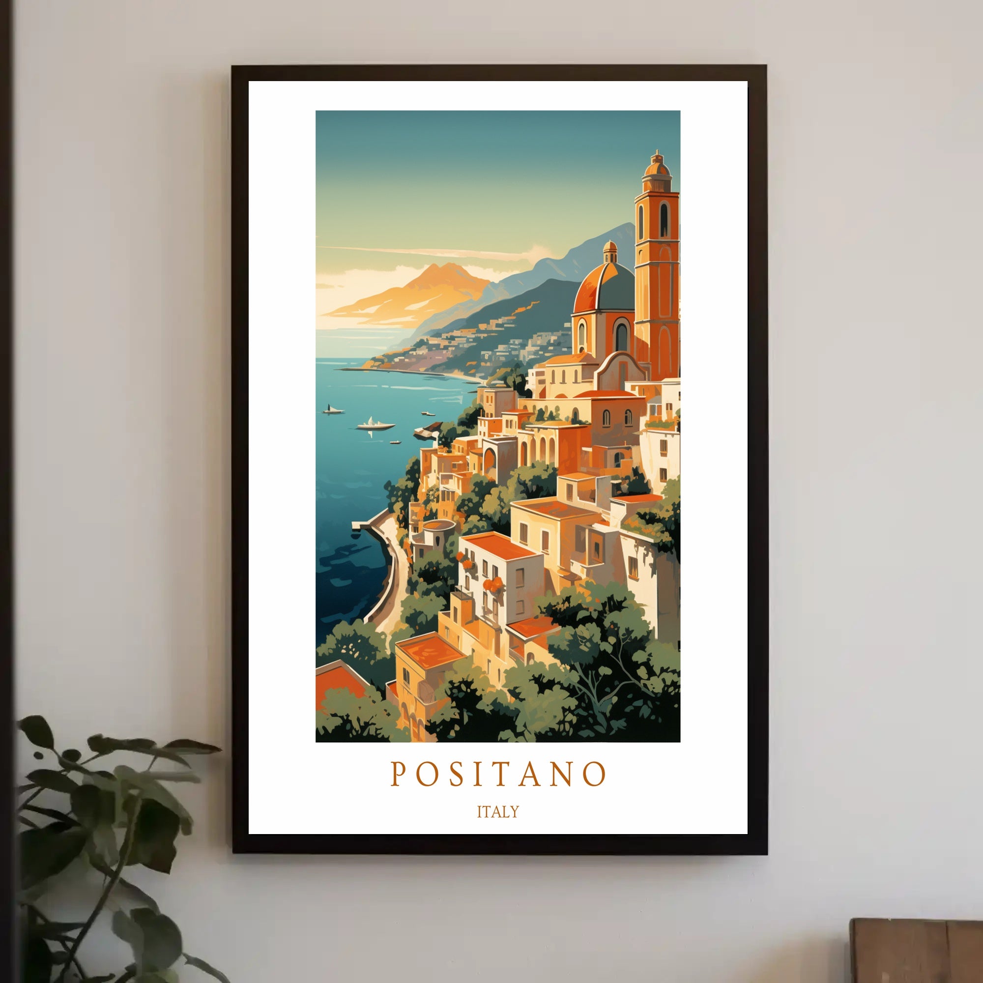 Scenic Views of Positano Poster PosterGoat