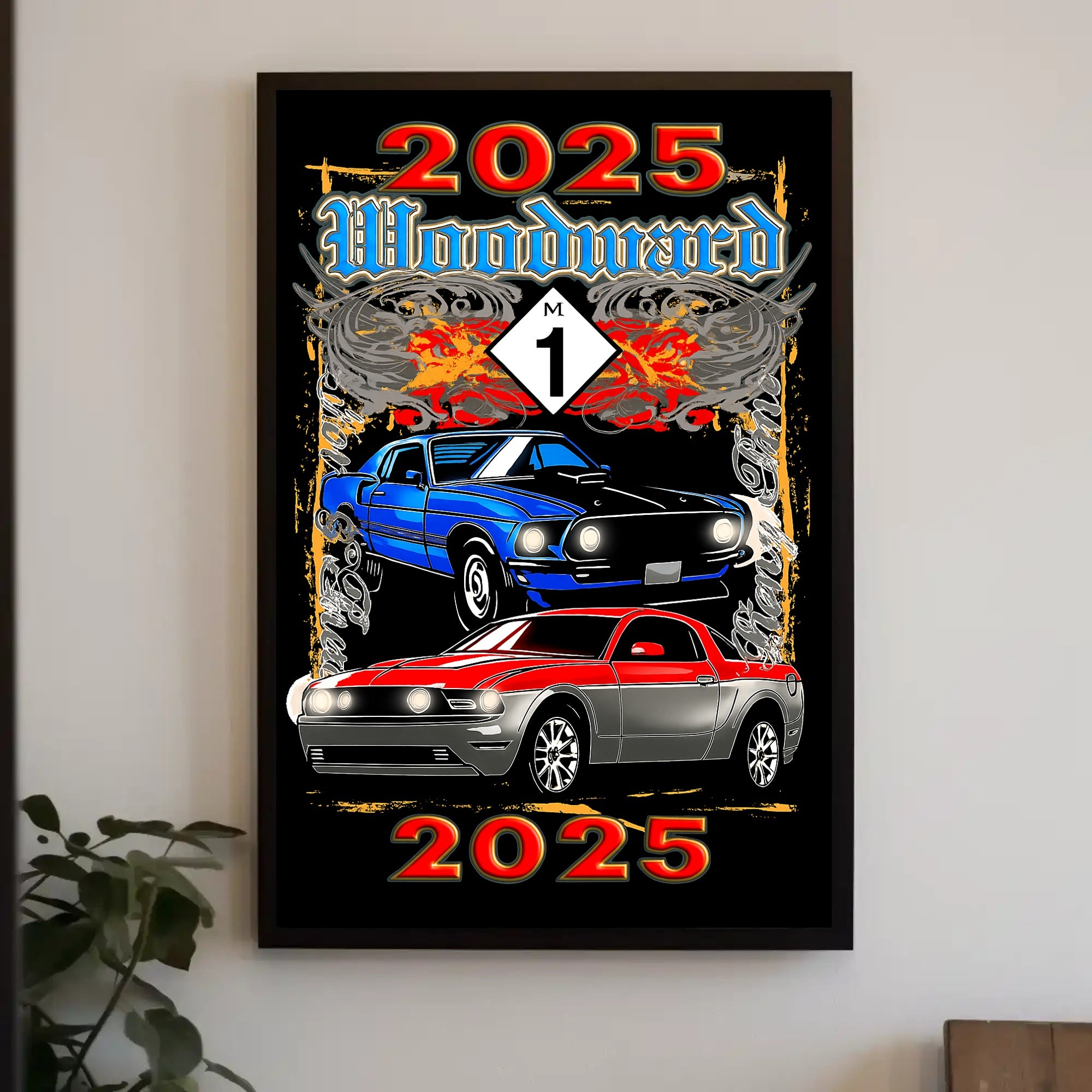 Woodward 2025 Car Show Poster