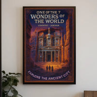 Petra One of the 7 Wonders of the World Poster