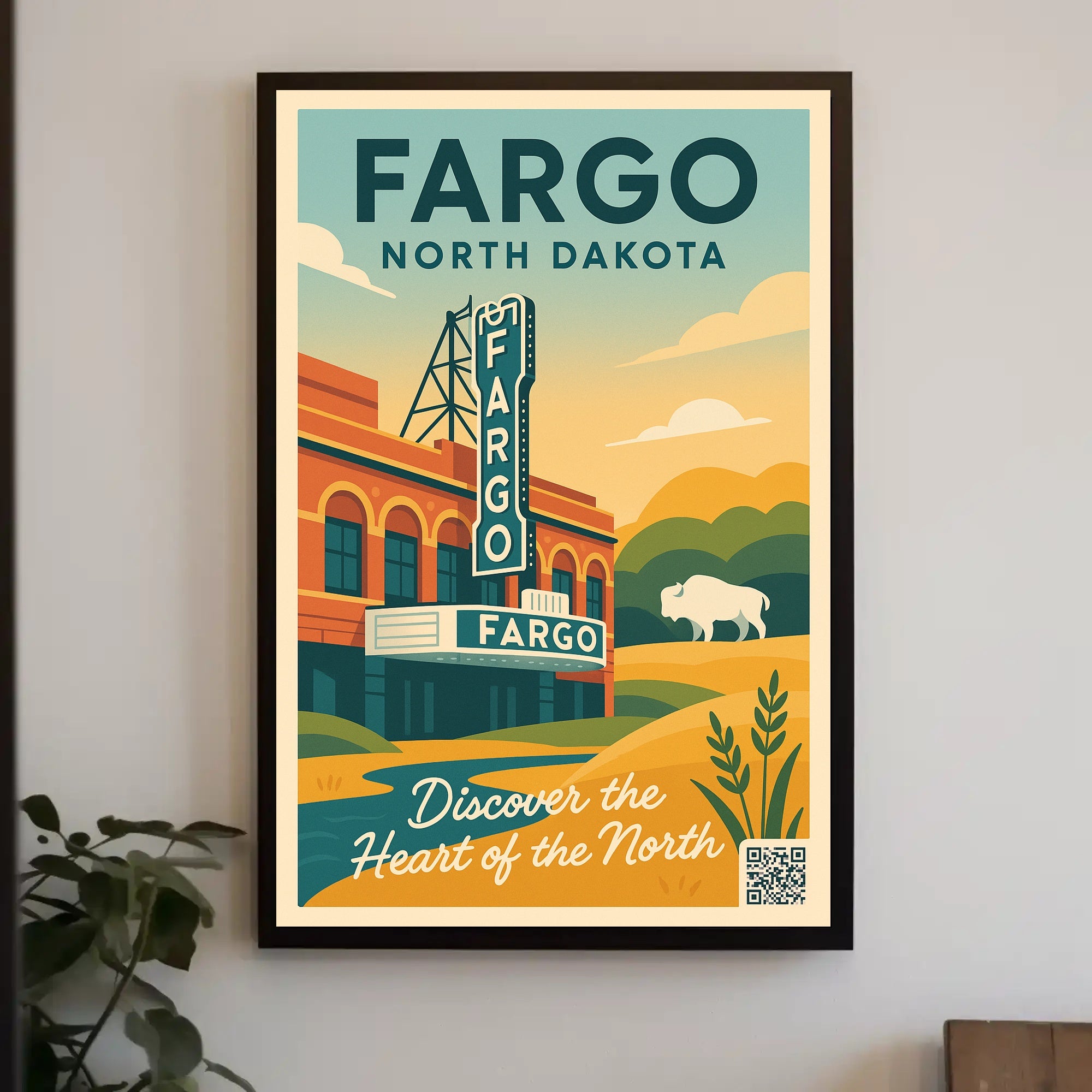 Discover Fargo, North Dakota Poster PosterGoat