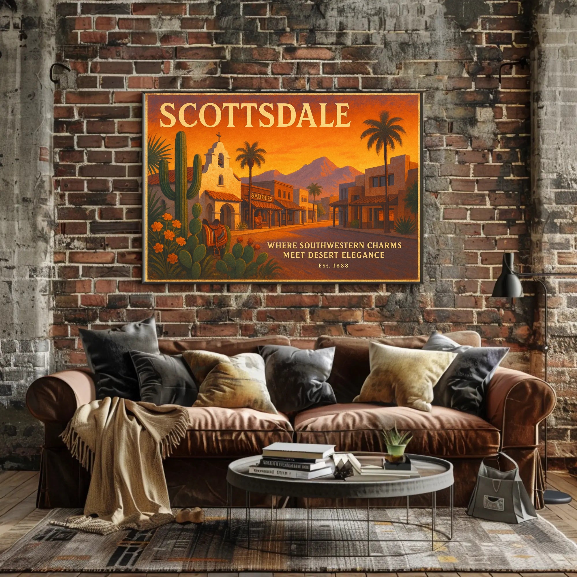 Scottsdale Southwestern Charm Travel Poster