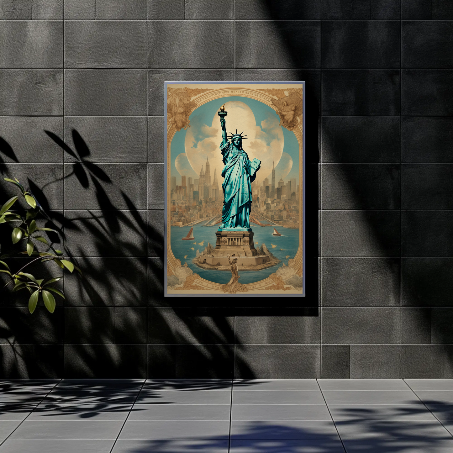 Statue of Liberty Vintage Poster
