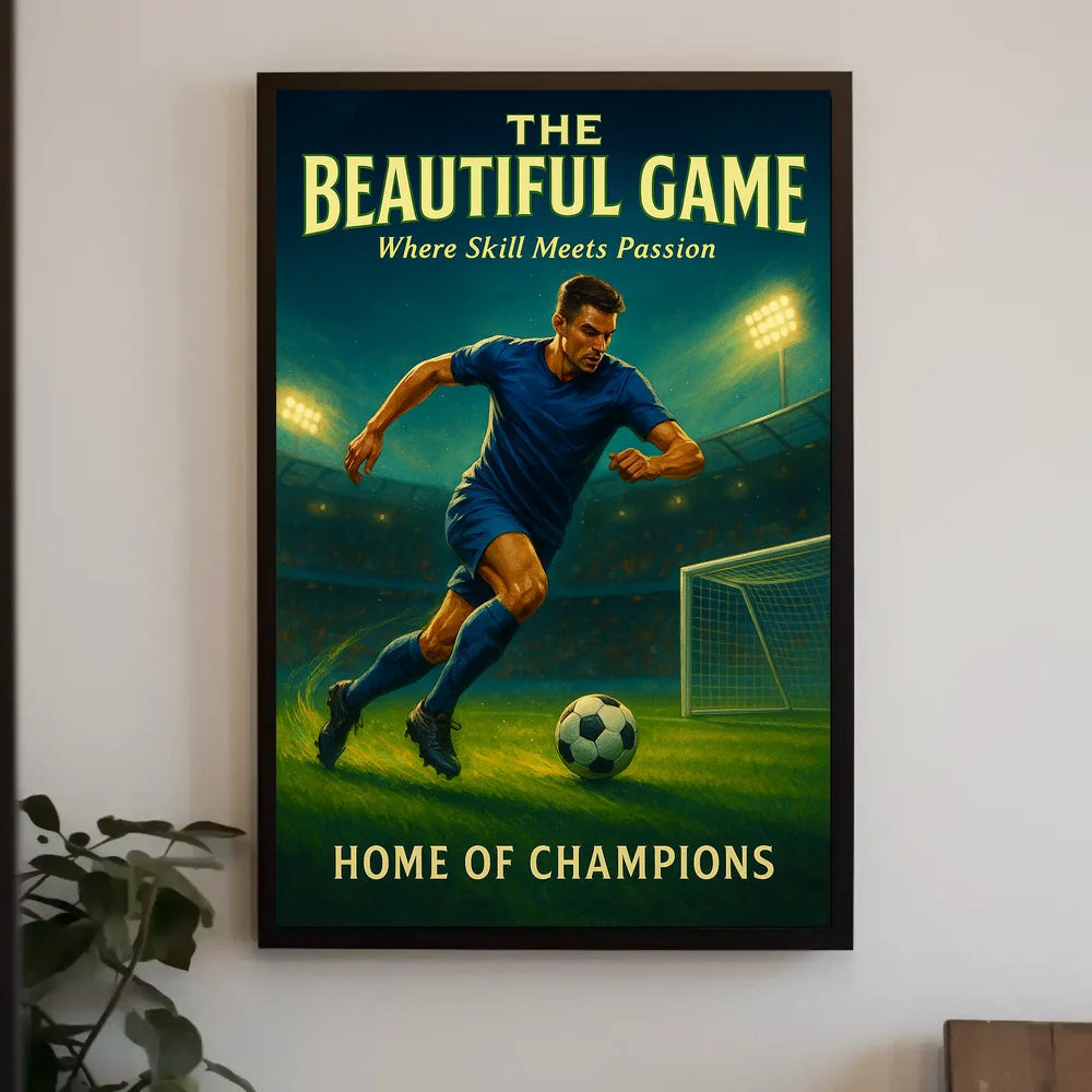 Soccer Stadium Action: Sports Poster PosterGoat