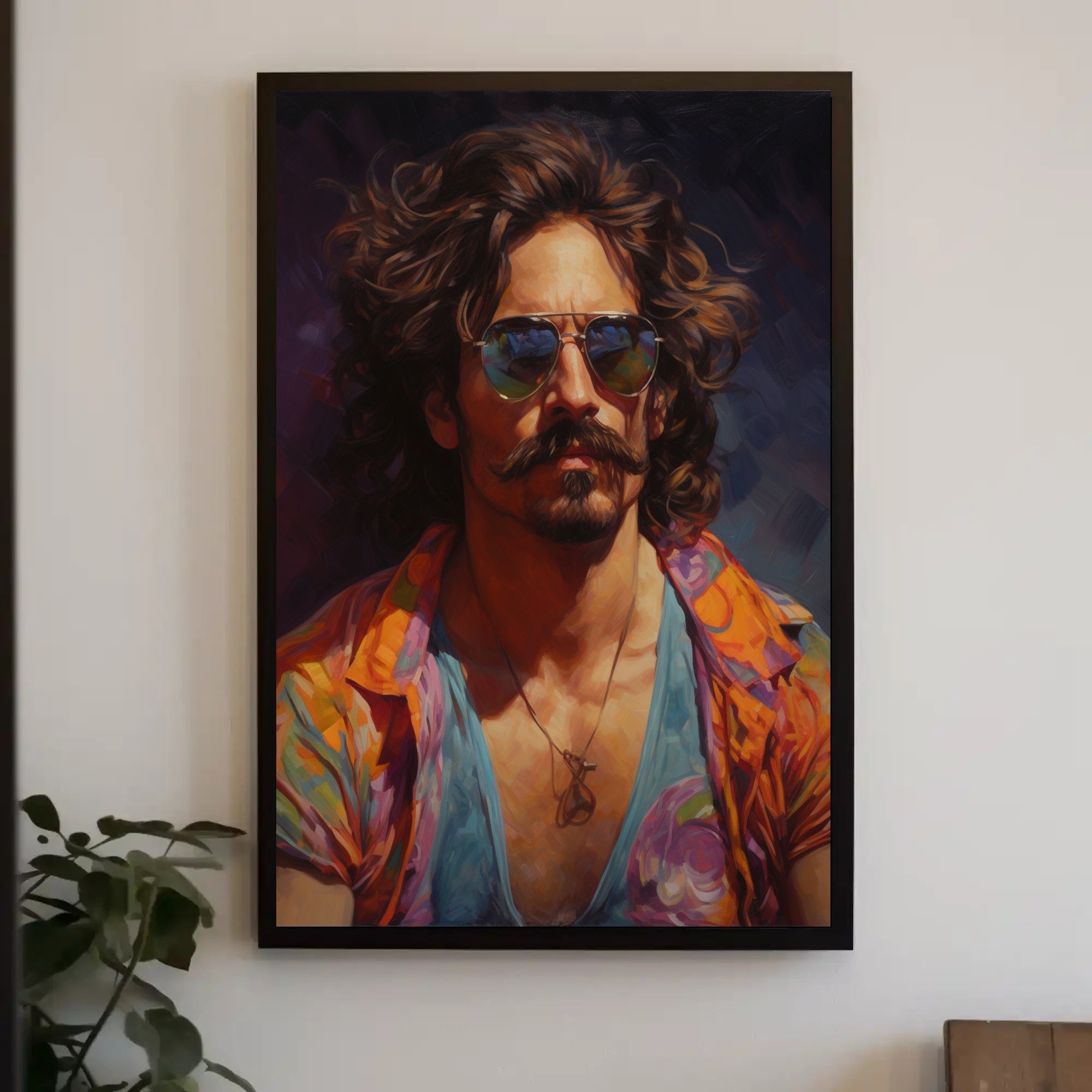 Vibrant Portrait Of A Modern Icon Modern Poster PosterGoat