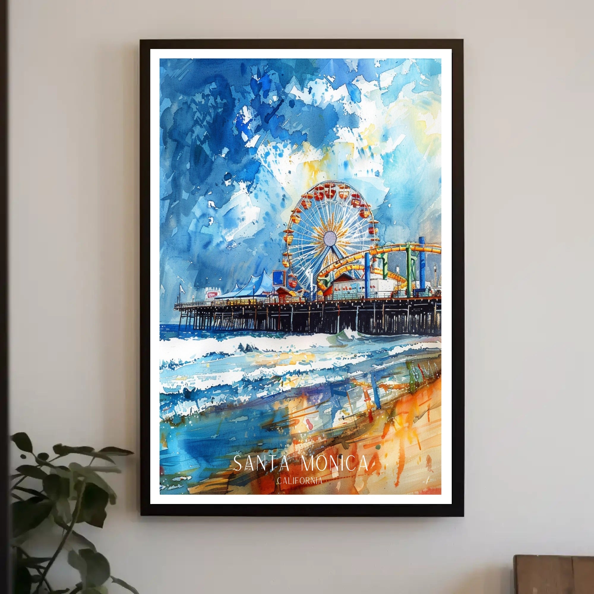 Santa Monica Pier Poster PosterGoat