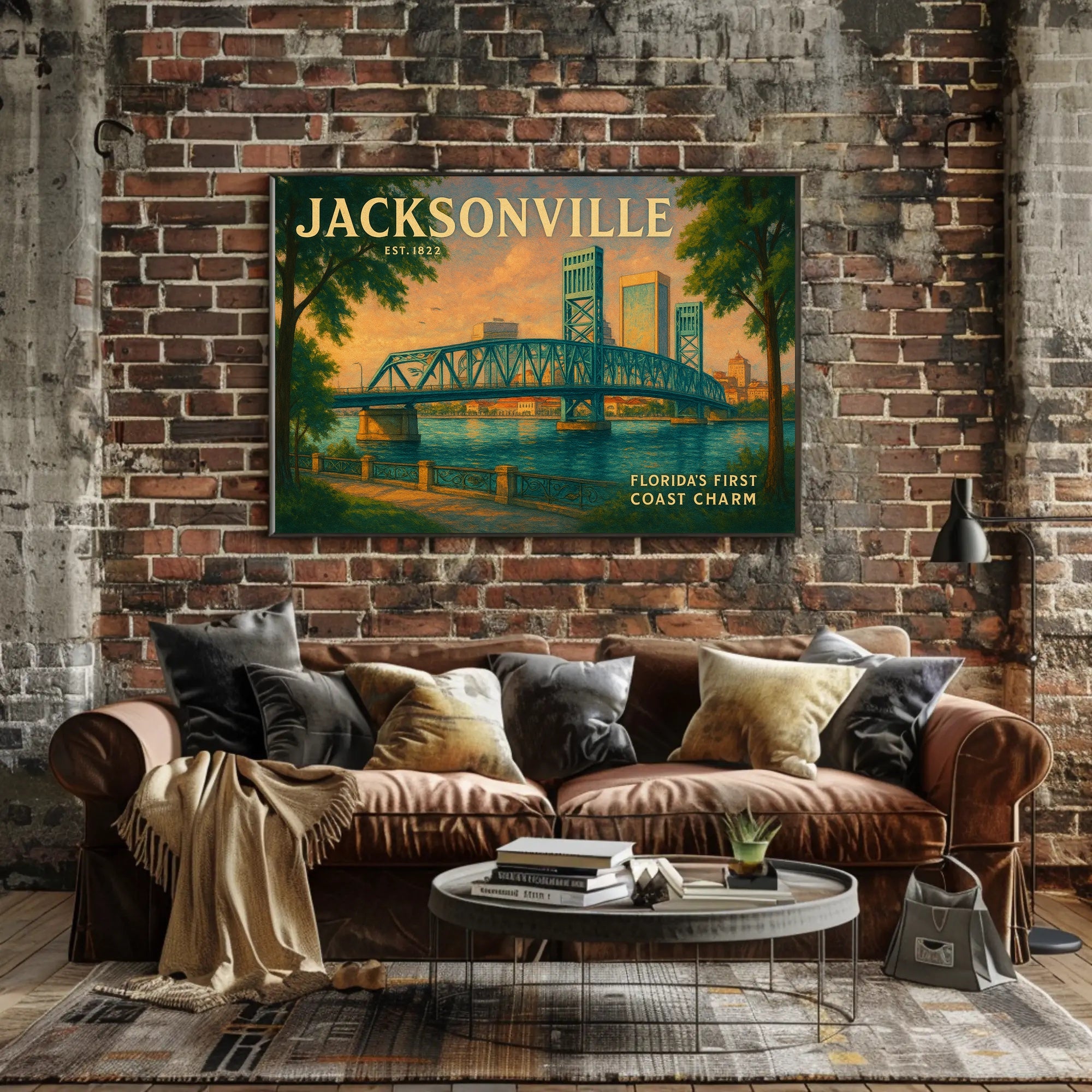 Jacksonville First Coast Charm Travel Poster