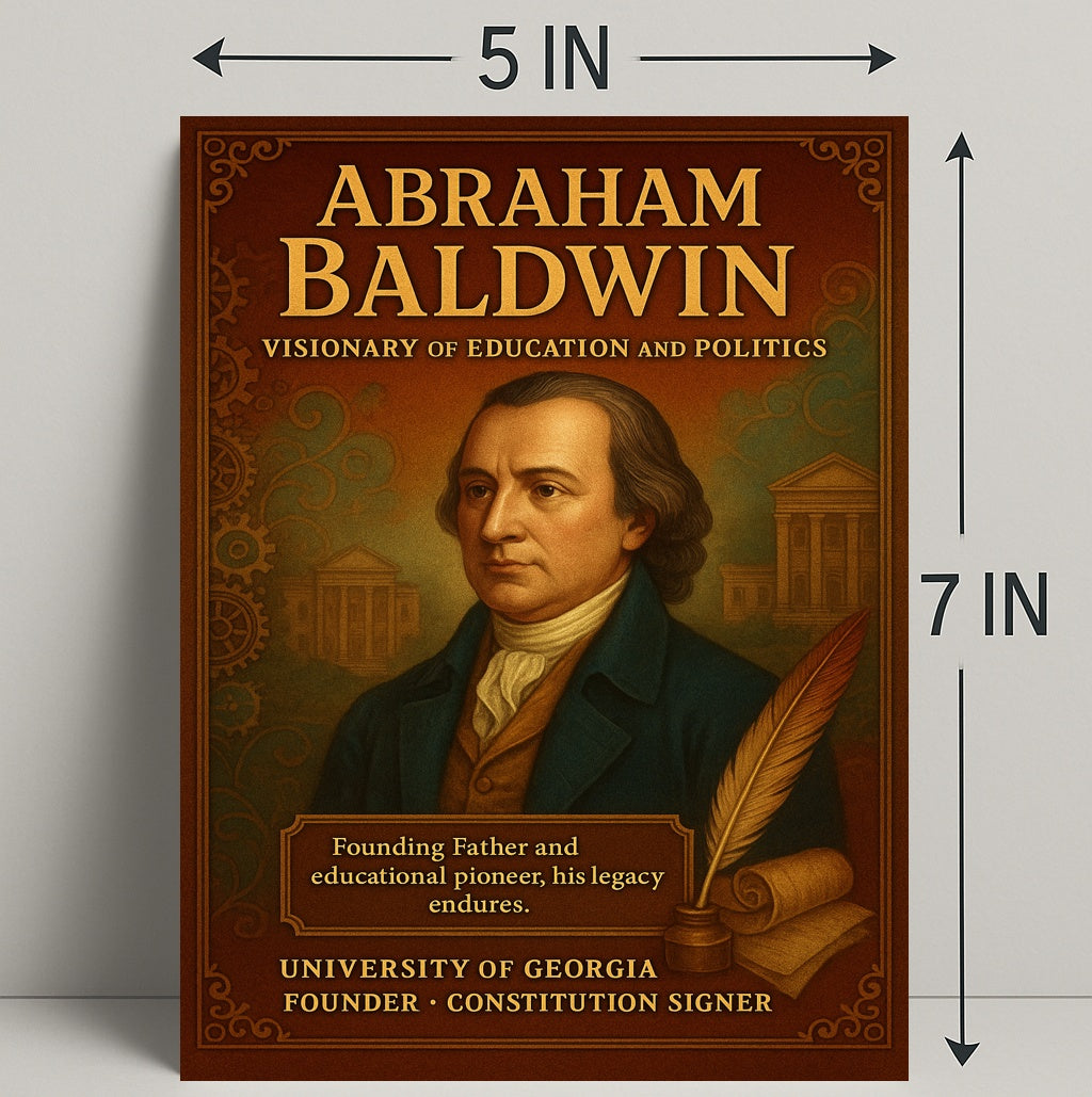 Abraham Baldwin Legacy Vintage Historical Poster