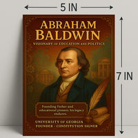 Abraham Baldwin Legacy Vintage Historical Poster