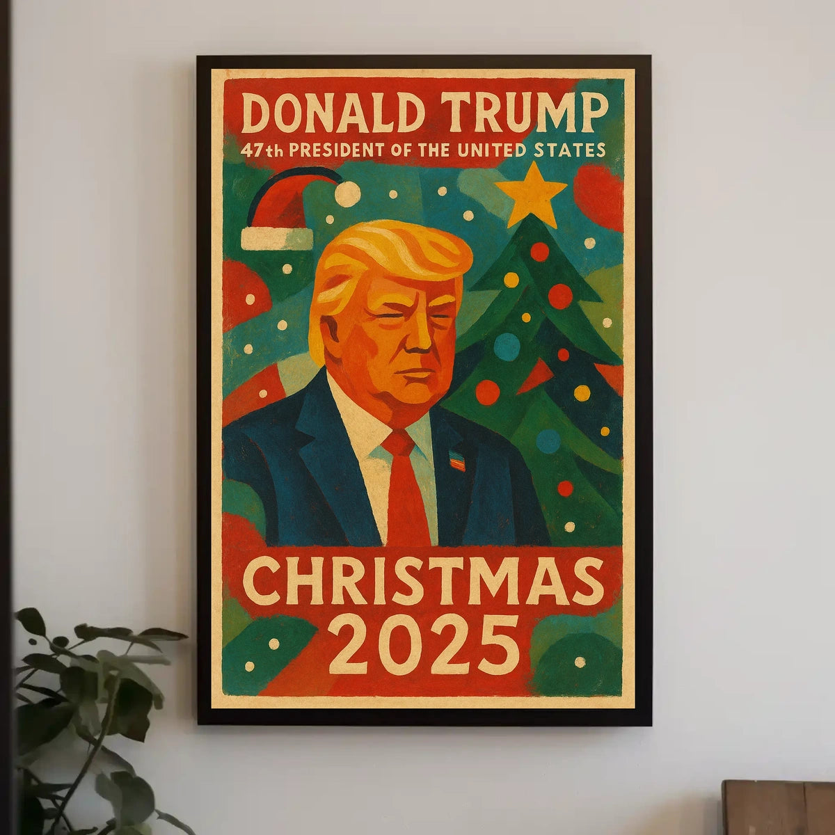 Donald Trump Christmas 2025 Political or Propaganda Poster