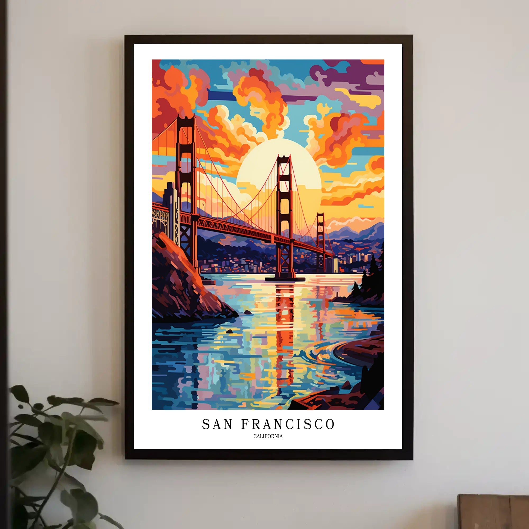San Francisco Sunset Poster PosterGoat