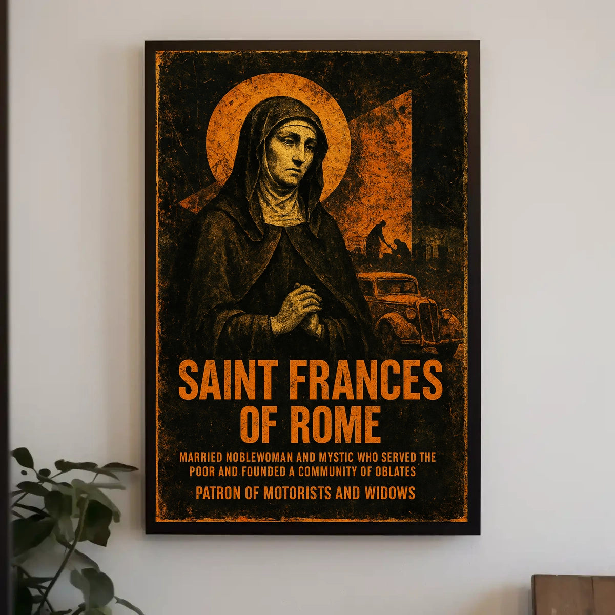 Saint Frances Of Rome Poster