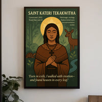 Saint Kateri and Nature Harmony Cultural or Heritage Poster